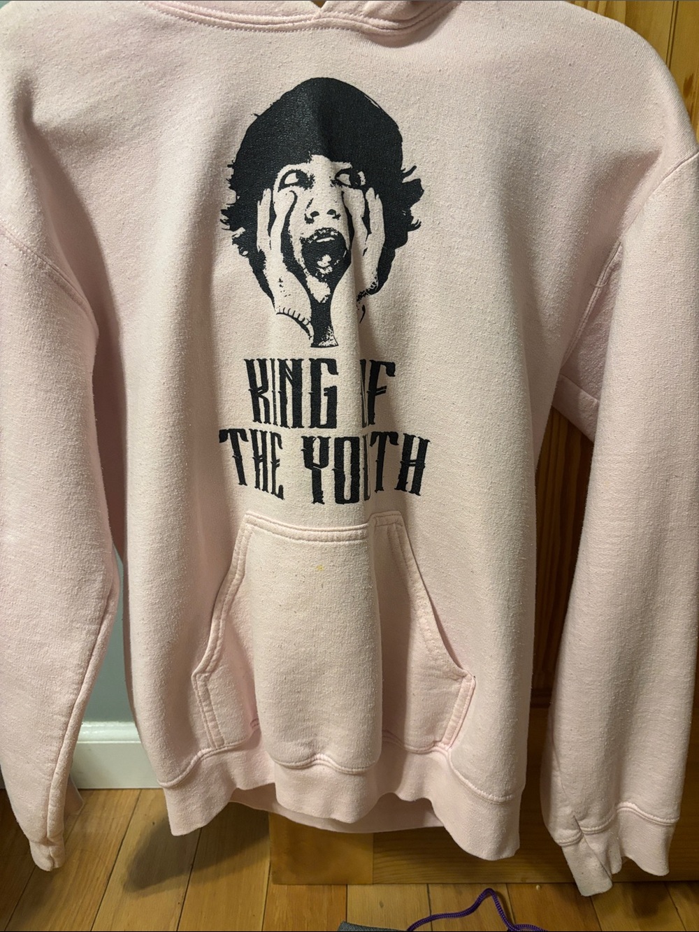 King of the Youth Pink Graphic Hoodie